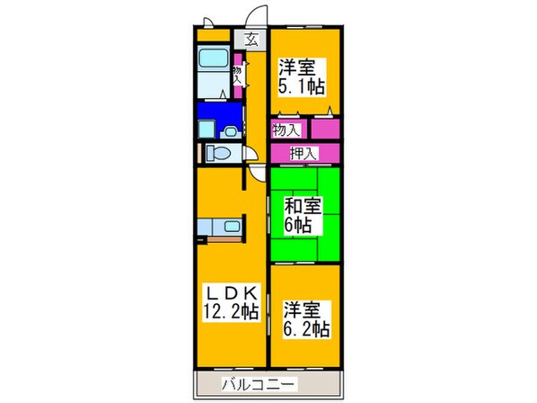 グレースコート・アイの物件間取画像